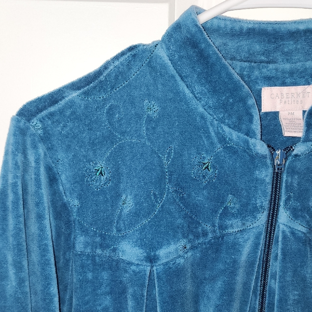 Grandmacore Velvet Robe Size Pm - Picture 4 of 6